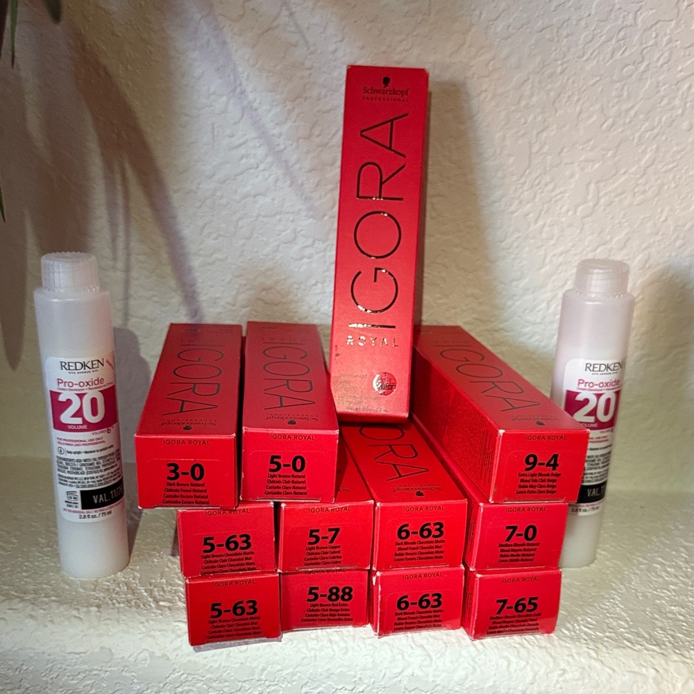 IGORA Royale Hair Color Bundle!! With 2 complimentary developer.